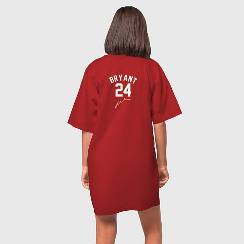 Женская футболка-платье LA LAKERSспина / Красный – фото 4