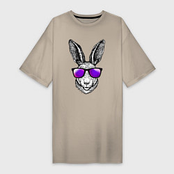 Женская футболка-платье Клевый заяц