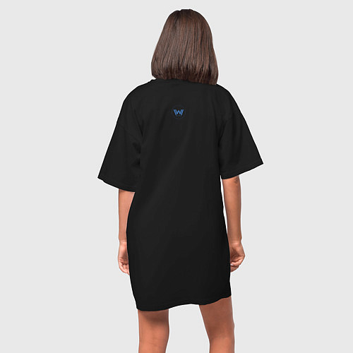Женская футболка-платье Westworld Microchip / Черный – фото 4