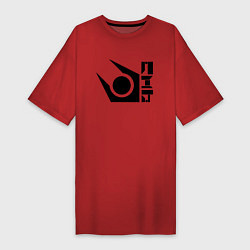 Женская футболка-платье Half life combine logo