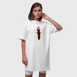 Футболка женская-платье South Park Мистер Хэнки, цвет: белый — фото 2