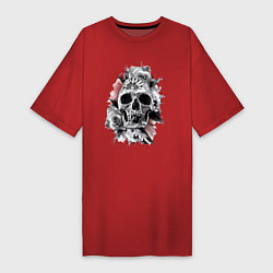 Женская футболка-платье Skull