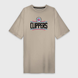 Женская футболка-платье Los Angeles Clippers 1