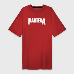 Футболка женская-платье Pantera, цвет: красный
