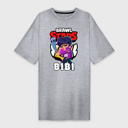 Женская футболка-платье BRAWL STARS BIBI