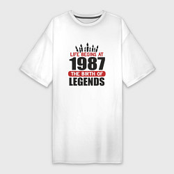 Женская футболка-платье 1987 - рождение легенды