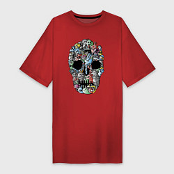 Женская футболка-платье Tosh Cool skull