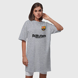 Футболка женская-платье BARCELONA, цвет: меланж — фото 2