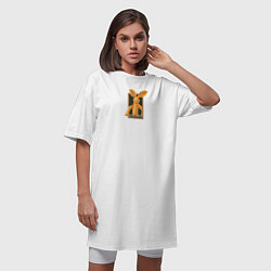 Футболка женская-платье Bowtruckle, цвет: белый — фото 2