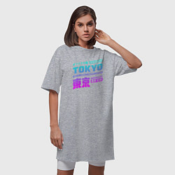 Футболка женская-платье Tokyo, цвет: меланж — фото 2