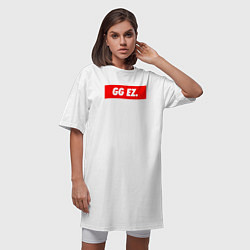 Футболка женская-платье GG EZ, цвет: белый — фото 2