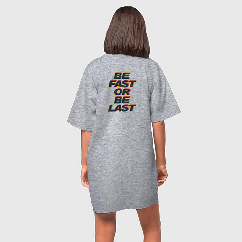 Женская футболка-платье Flash / Меланж – фото 4