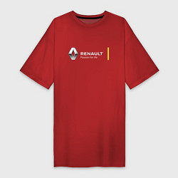 Футболка женская-платье Renault Passion for life, цвет: красный