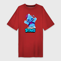 Женская футболка-платье Сквик Squeak Brawl Stars