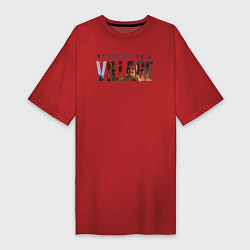 Женская футболка-платье Resident Evil 8 Village Logo