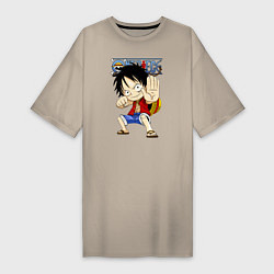 Женская футболка-платье Манки Д Луффи One Piece