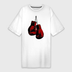 Женская футболка-платье Боксерские перчатки