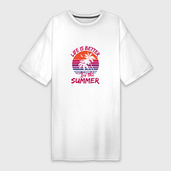 Женская футболка-платье Better summer Лучшее Лето!