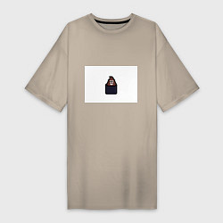 Женская футболка-платье Смешная какашка
