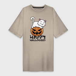 Женская футболка-платье Kitten & Pumpkin
