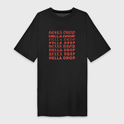 Женская футболка-платье HELLA DROP TYPO