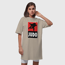 Футболка женская-платье Judo, цвет: миндальный — фото 2