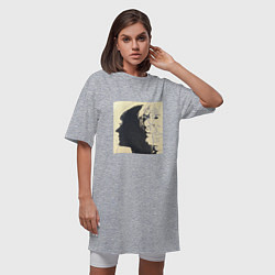 Футболка женская-платье Andy Warhol art, цвет: меланж — фото 2