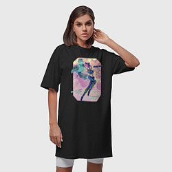 Футболка женская-платье Джолин Куджо и Stone Free, цвет: черный — фото 2