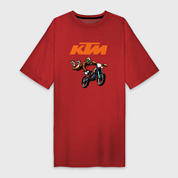 Женская футболка-платье KTM МОТОКРОСС Z