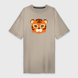 Женская футболка-платье Cute Tiger