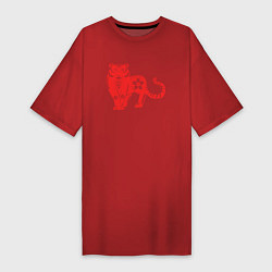 Женская футболка-платье Red Tiger
