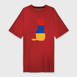 Женская футболка-платье Армянский Кот