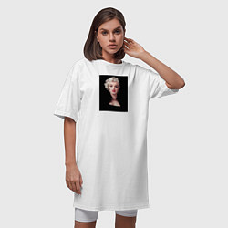 Футболка женская-платье Мэрилин Монро, цвет: белый — фото 2