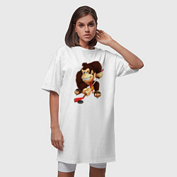 Футболка женская-платье DK Hockey, цвет: белый — фото 2