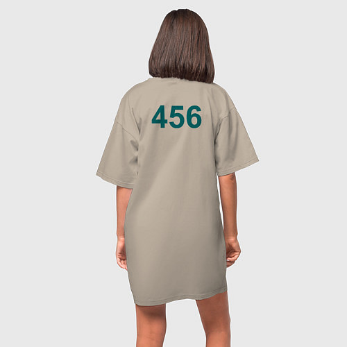 Женская футболка-платье Игрок 456 / Миндальный – фото 4