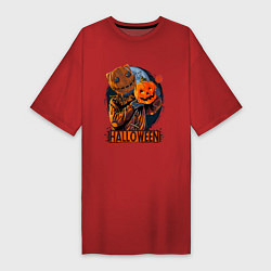 Женская футболка-платье Halloween Scarecrow