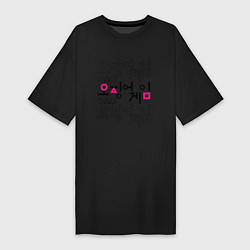 Женская футболка-платье Игра в кальмара: Логотип