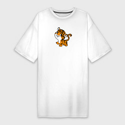 Женская футболка-платье Маленький тигруля