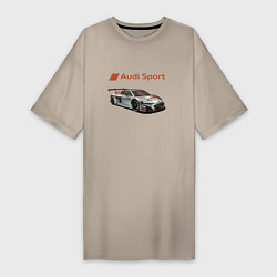 Женская футболка-платье Audi sport - racing team