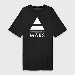 Женская футболка-платье 30 Seconds to Mars: 30 секунд