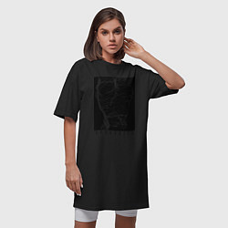 Футболка женская-платье APHRODITE Fashion summer 2022, цвет: черный — фото 2
