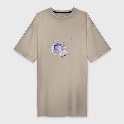 Женская футболка-платье Кокоми в море