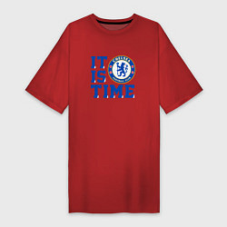 Женская футболка-платье It is Chelsea time Челси