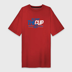 Женская футболка-платье Tampa Bay Lightning We want the cup Тампа Бэй Лайт
