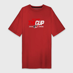 Женская футболка-платье Carolina Hurricanes we want the cup Каролина Харри