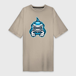 Женская футболка-платье Shark player