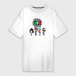 Футболка женская-платье Toca Life World 3, цвет: белый