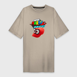 Женская футболка-платье Super Mario Odyssey Nintendo Бейсболка