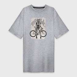 Женская футболка-платье Real bike punk