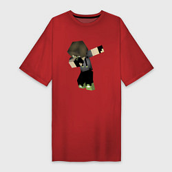 Женская футболка-платье Minecraft Dab Hero